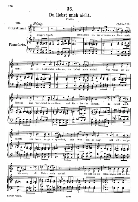 Complete Score (Original / High voice, )