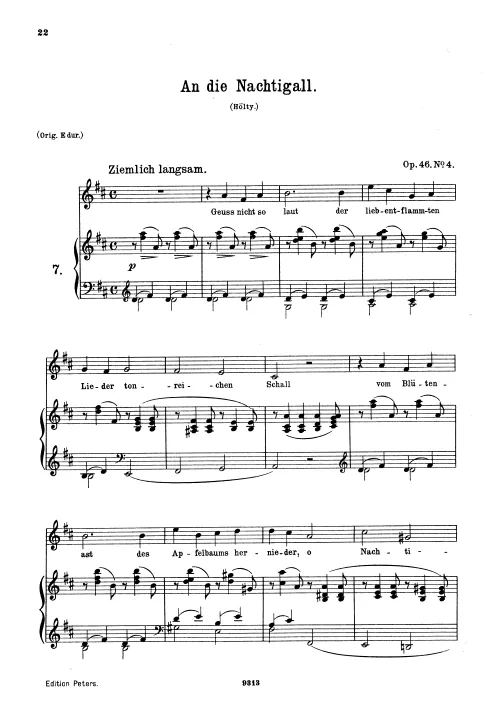 No.4: An die Nachtigall