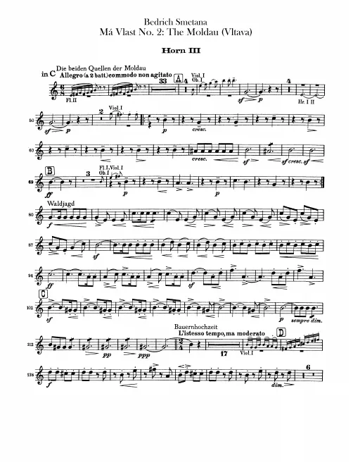 Horn 3, 4 (C, F, E)