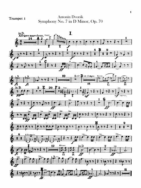 Trumpet 1, 2 (D, F, C)