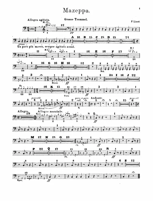 Bass Drum, Cymbals, Triangle
