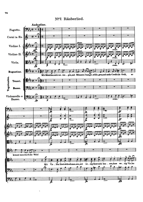 7. Räuberlied (Robbers' Song): 'Mit Mädchen sich vertragen'