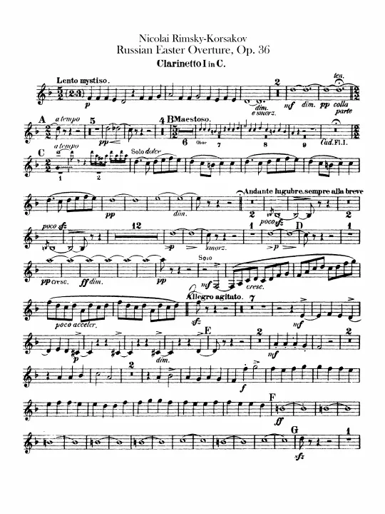 Clarinet 1, 2 (C)