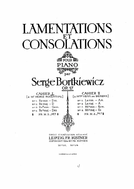 Cahier II (Nos.5-8, Complete Score)