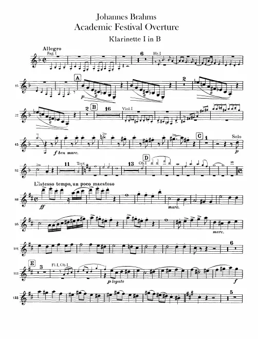 Clarinet 1, 2 (B)