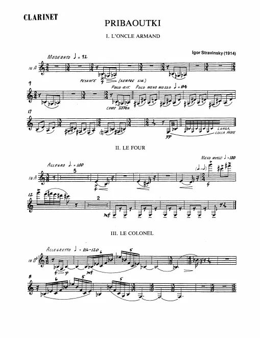 Clarinet (B♭/A)