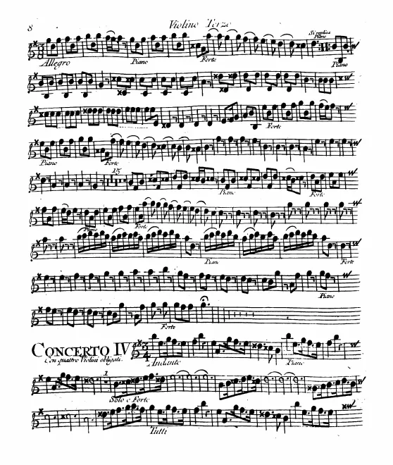 Violins III (solo and ripieno)