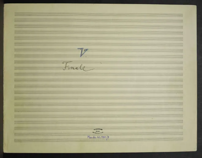 5. Final short score, complete draft (Mus.Hs.41000/5)