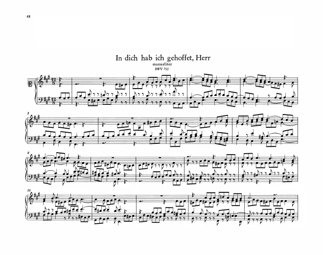 In dich hab ich gehoffet, Herr, BWV 712