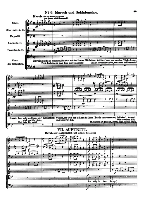 6. March and Soldiers' Chorus 'Lustig in den Kampf'