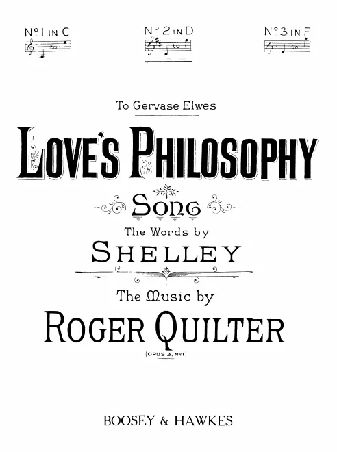 1. Love's Philosophy