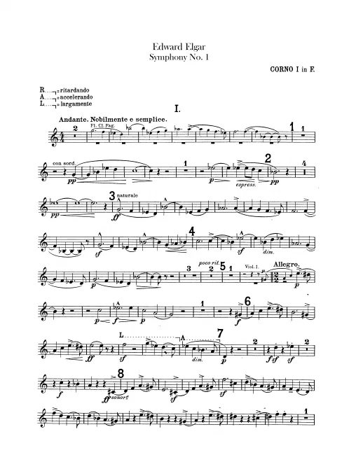 Horn 1, 2, 3, 4 (F)