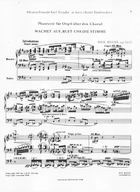 2. Phantasie über den Choral 'Wachet auf, ruft uns die Stimme'