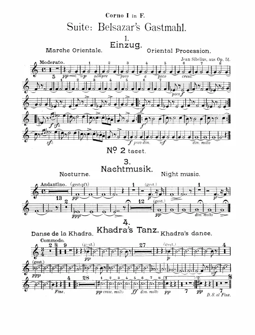 Horn 1, 2 (F)