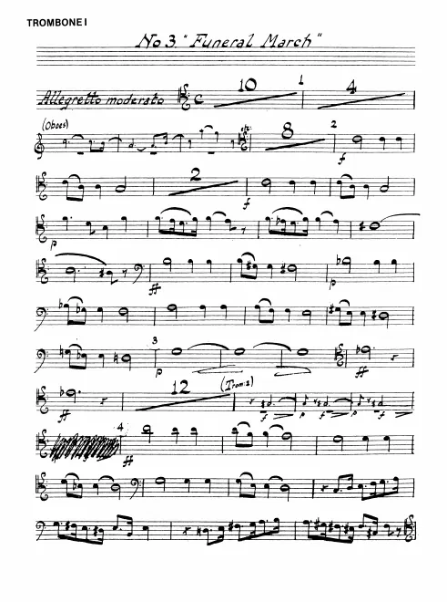 Trombone 1, 2, 3, Tuba