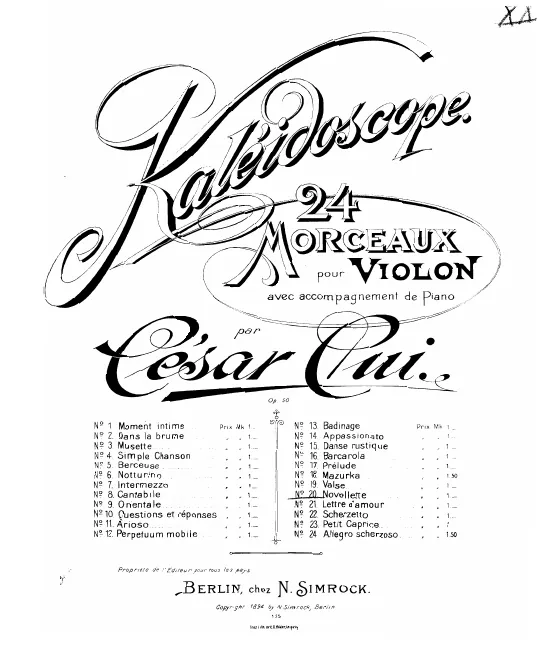 20. Novellette