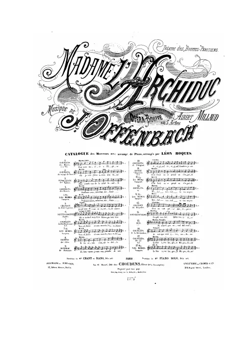 No.15, Duo: "Ne rentrez pas encore" (Act III, No.17b)