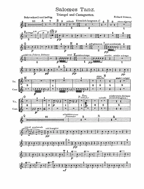 Triangle/Castanets (Salome Dance)