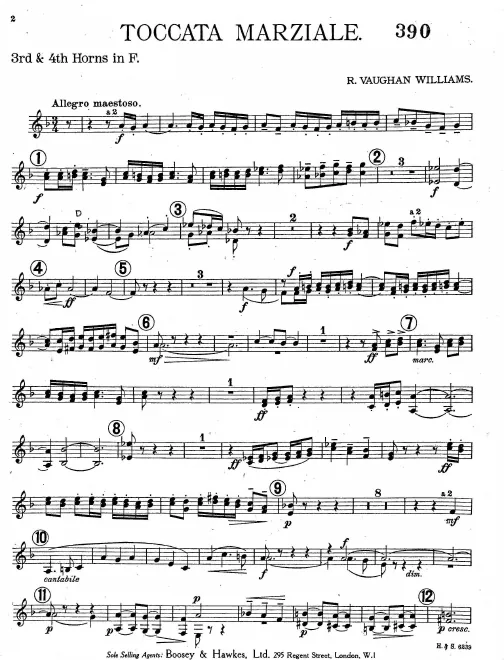 Horns 3/4 (F)