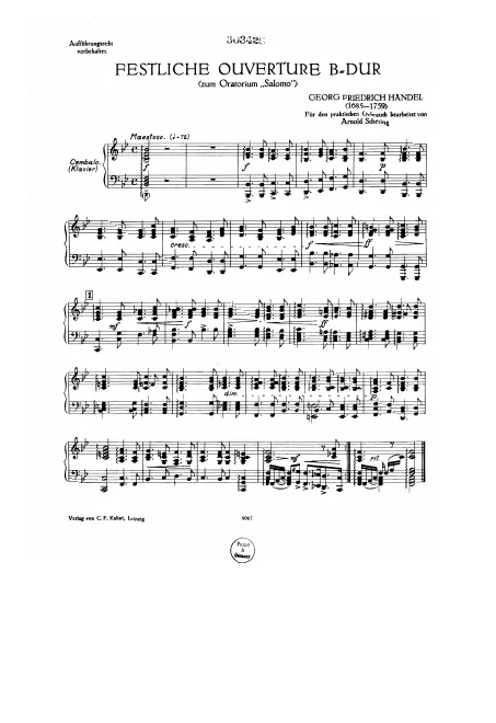 Continuo (Harpsichord or Piano)