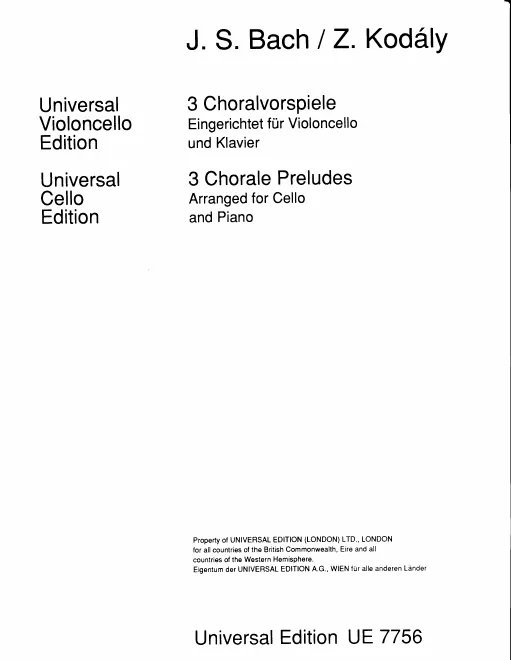 Complete Score and Cello Part