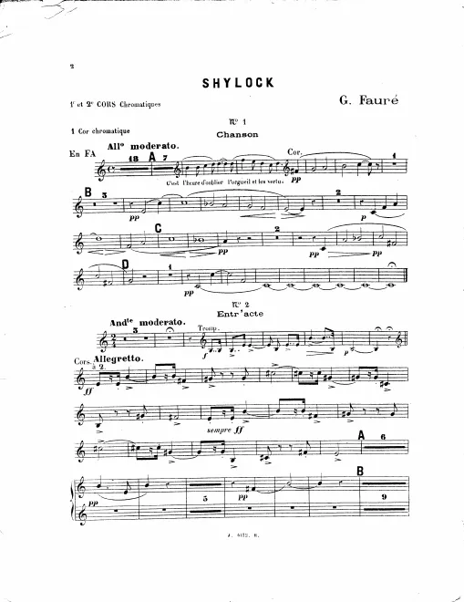 Horn 1/2, 3/4 (F)