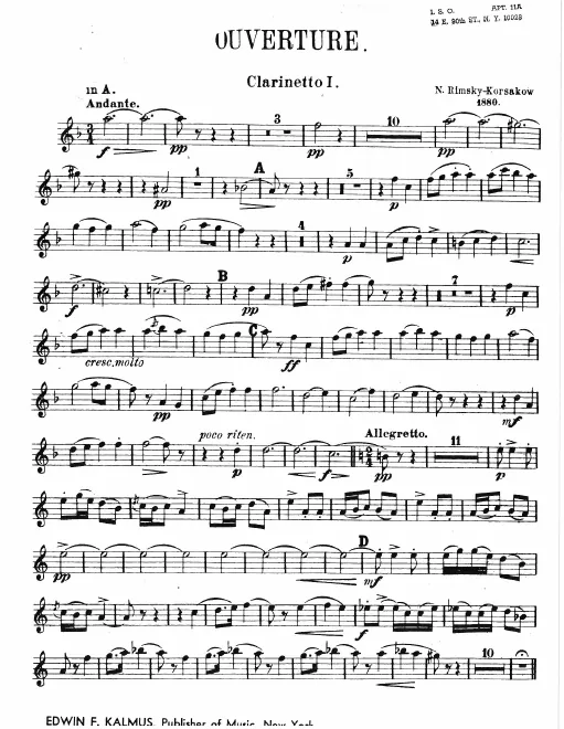 Clarinet 1 (A)