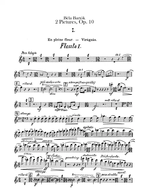 Flute 1, 2, 3 (3rd also on Piccolo)