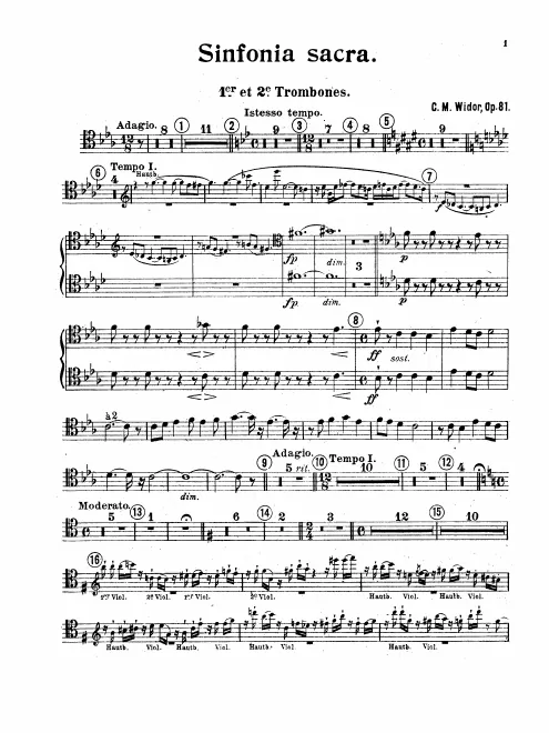 Trombones 1, 2