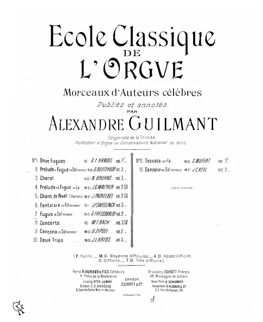 7. Frescobaldi*: Fugue in G minor (actually Georg Muffat)