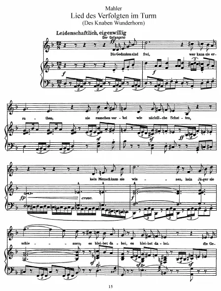 8. Lied des Verfolgten im Turm