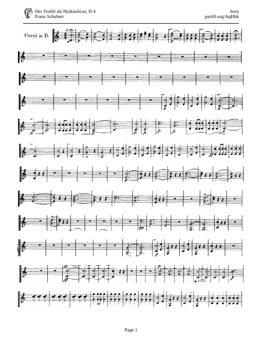 Horn 1, 2 (D)