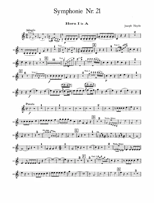 Horn 1, 2 (A)