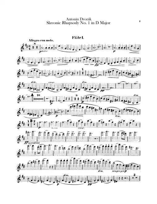 Flute 1, 2, Piccolo