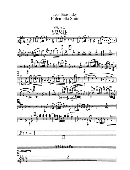 Violins I, II