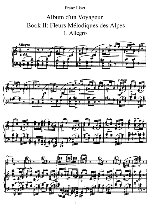 Complete Score (Book II, S.156/8–16)