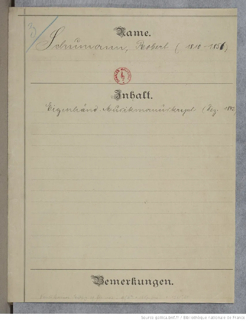 Sketches (first and end of last movement)