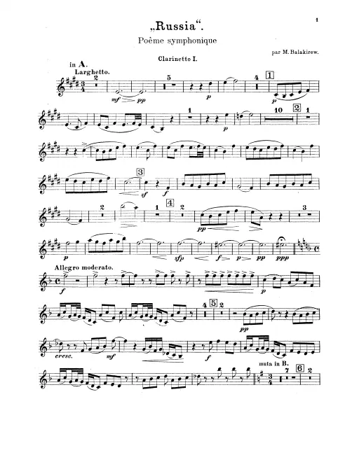 Clarinet 1, 2 (A/B)
