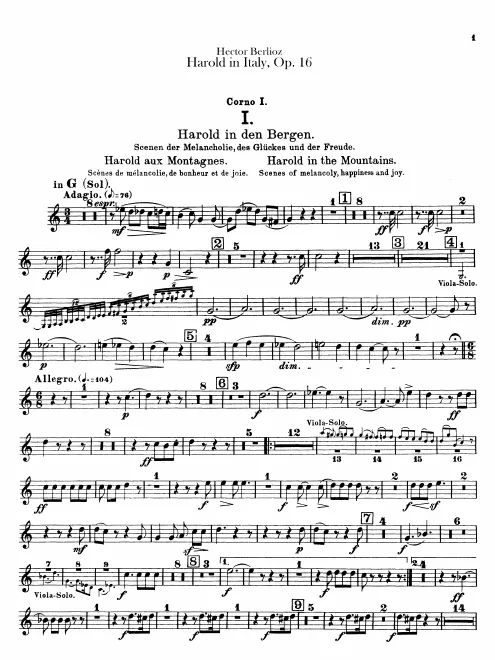 Horn 1 (G, E, C, E♭)