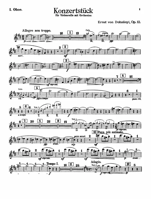 Oboe 1, 2
