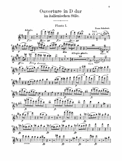 Flute 1, 2