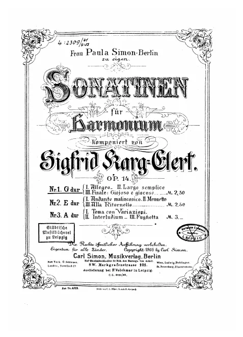 1. Sonatina in
