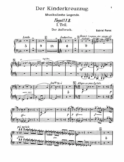 Bassoon 1/2, 3, Contrabassoon