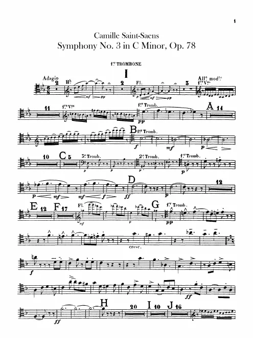 Trombone 1, 2, 3, Tuba