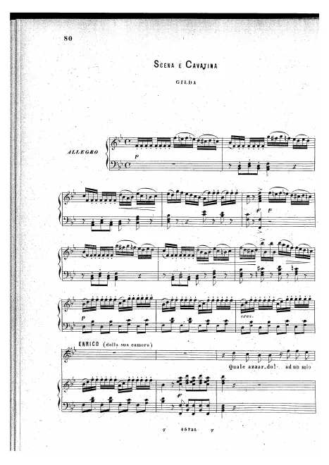 Gilda: Scena e Cavatina (soprano)