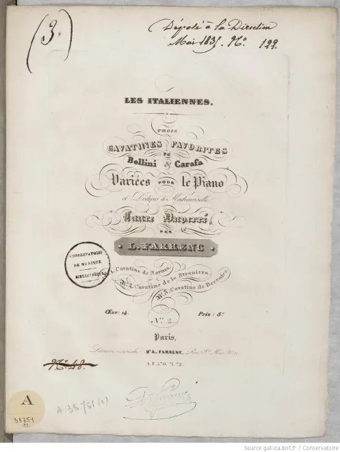 No.2 Cavatine de Bellini's La Straniera
