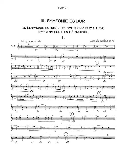 Horn 1, 2, 3, 4 (F)