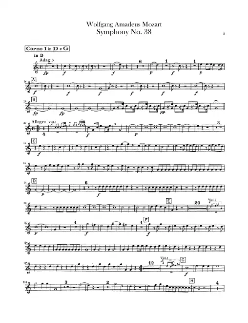 Horn 1, 2 (D/G), 2 (F tranposed)