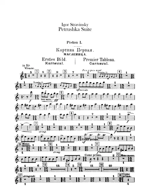 Cornet 1, 2 (B, A)