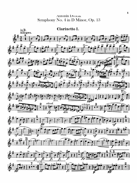 Clarinets 1, 2 (B/A)